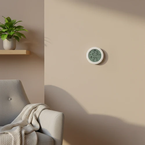 Elektronski termometer Soens – z zunanjim tipalom, okrogel bel - 8