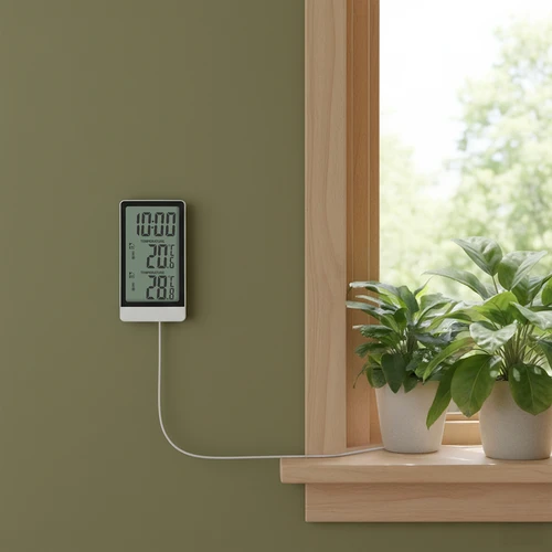 Elektronski termometer znamke Soens – s sondo, bel - 8