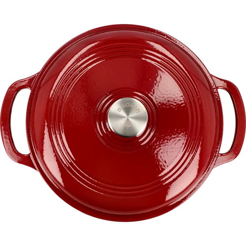 Emajliran litoželezni lonec - bordo, 5,8 l - 3