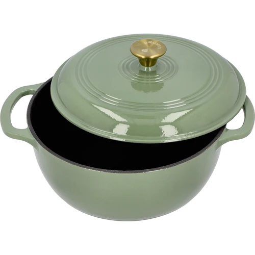 Emajliran litoželezni lonec - žajbljev, 5,8 L - 2