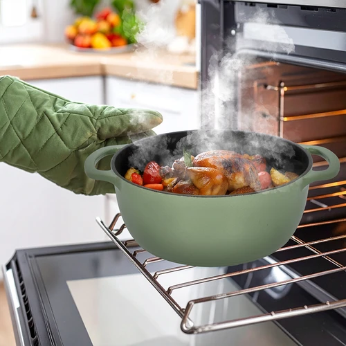 Emajliran litoželezni lonec - žajbljev, 5,8 L - 8