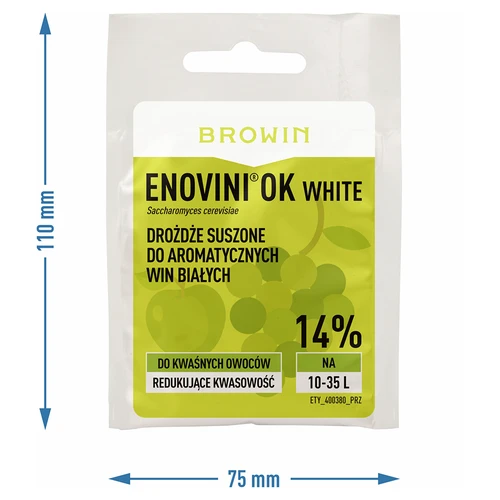 Enovini® OK WHITE - vinske kvasovke, ki znižujejo kislost 7 g - 5