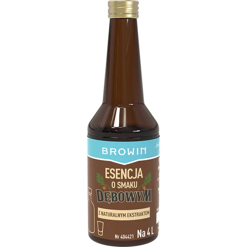 Esenca s hrastovim okusom z naravno aromo in ekstraktom – 40 ml, za 4 L