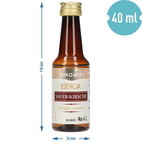 Esenca Sauer-Kirsche - Čista višnja, 40 ml, za 4 L - 8