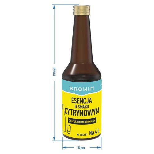 Esenca z limoninim okusom in naravno aromo za 4 L - 40 ml - 7