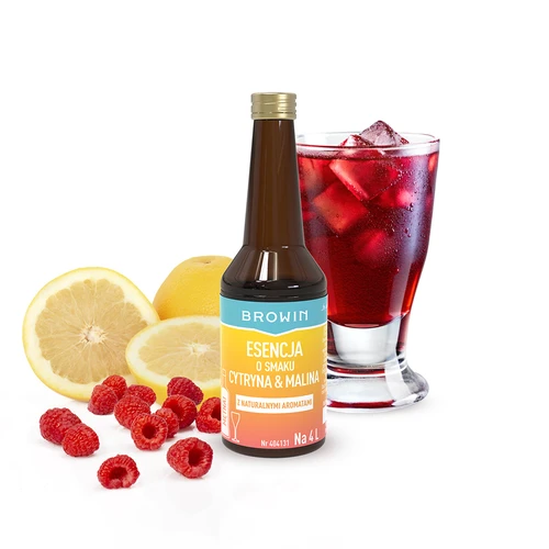 Esenca z limonino-malinovim okusom - 40 ml, za 4 L - 3
