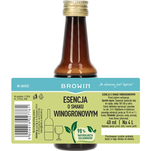 Esenca z okusom grozdja, 40 ml - 4
