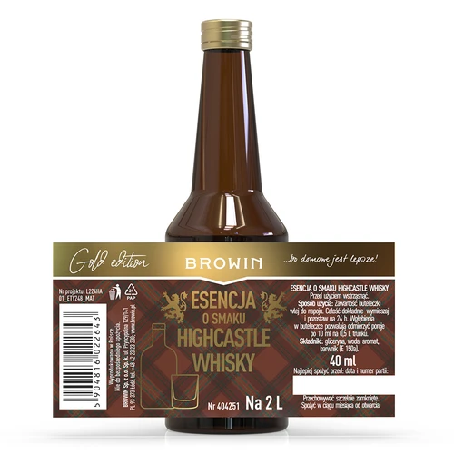 Esenca z okusom Highcastle Whisky za 2 L - 40 ml - 4