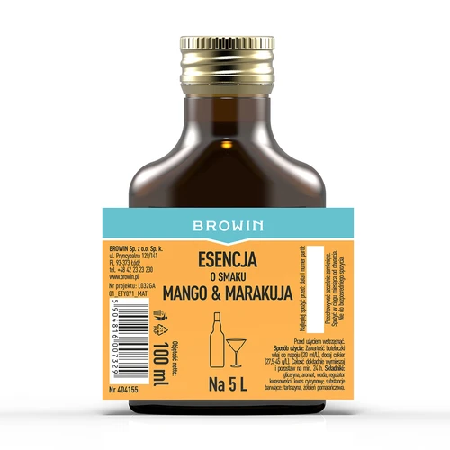 Esenca z okusom mango & marakuja za 5 L, 100 ml - 4