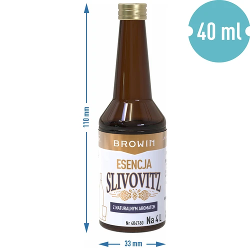 Esenca z okusom slivovke, za 4 L, 40 ml - 7