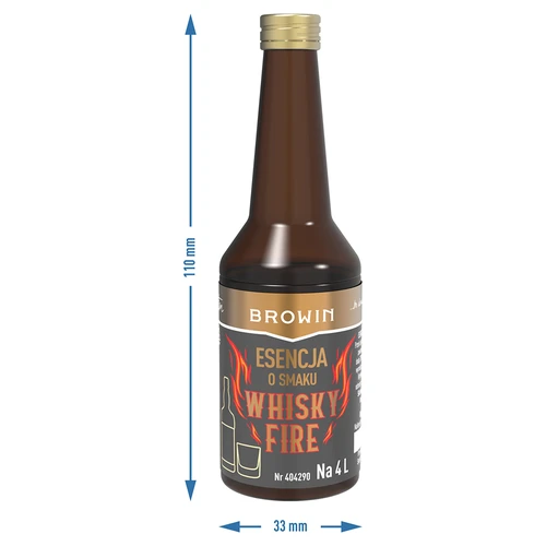 Esenca z okusom Whisky Fire za 4 L, 40 ml - 7