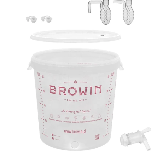 Fermentacijska posoda 30 L s pokrovom in pipo