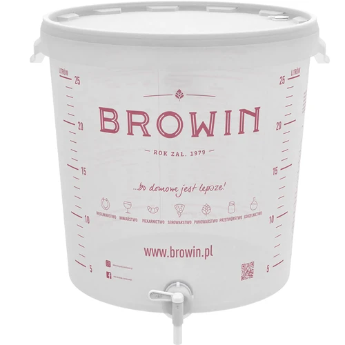 Fermentacijska posoda 30 L s pokrovom in pipo - 2