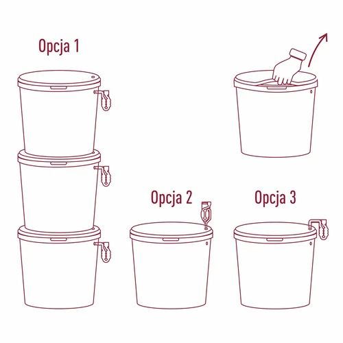 Fermentacijska posoda s pokrovom 30 L - 12