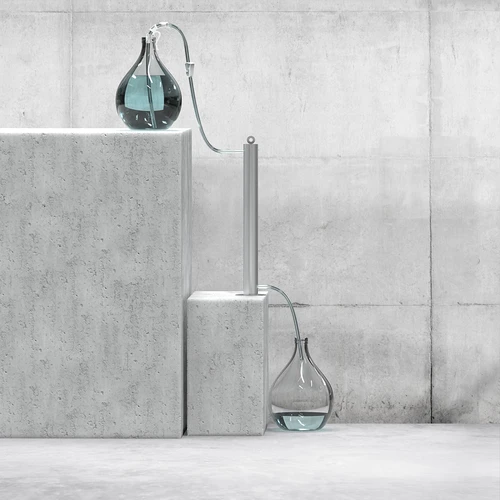 Filtracijski stolpec iz nerjavečega jekla, viseč, v kompletu pripomočki in aktivno oglje - 9