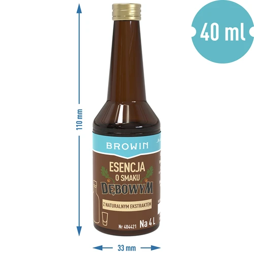 Hrastova esenca z naravno aromo in izvlečkom – 40 ml, za 4 L - 7