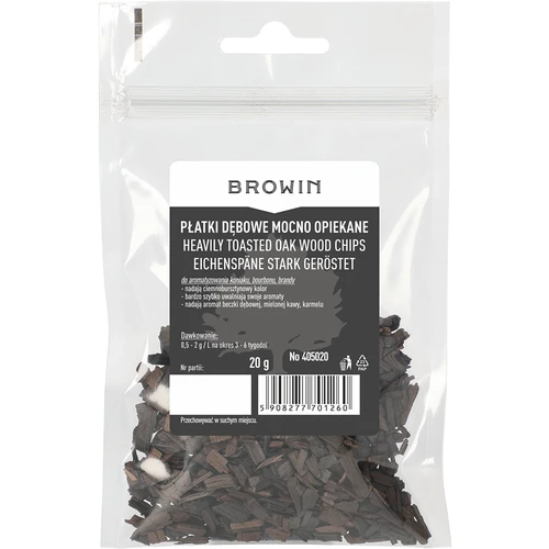 Hrastovi čipsi močno tostirani, 20 g - 2