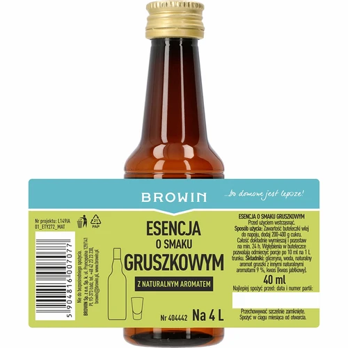 Hruškova esenca – pripravek za hruškov liker, 40 ml - 4