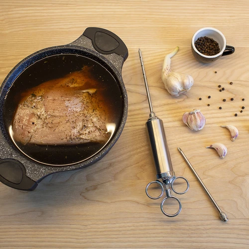 Injekcijska brizga iz nerjavnega jekla 60 ml + 2 igli - 13