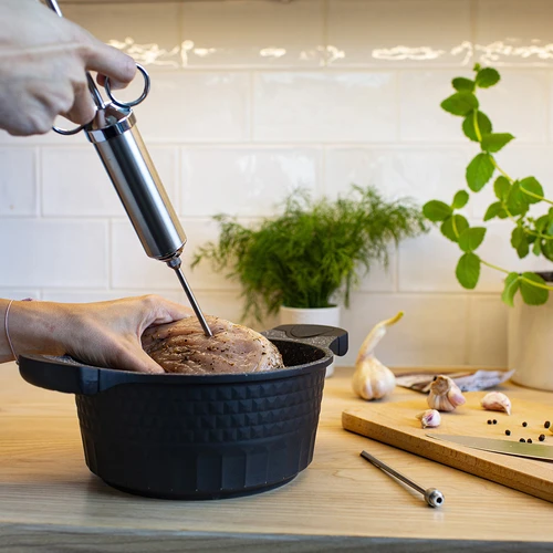 Injekcijska brizga iz nerjavnega jekla 60 ml + 2 igli - 14