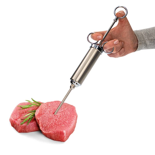 Injekcijska brizga iz nerjavnega jekla 60 ml + 2 igli - 8