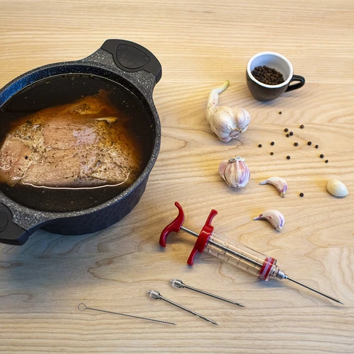 Injektor za meso 30ml + 3 igle + čistilna krtačka - 11