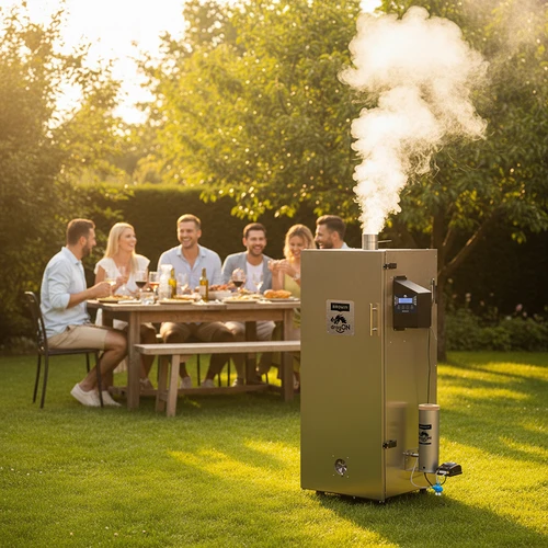 Jeklena prekajevalnica dragON 220 l, IQ – s krmilnikom Wi-Fi - 15