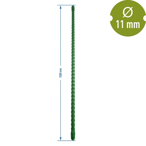 Jekleni oporni količek s PE prevleko 1,5 m x 11 mm - 2