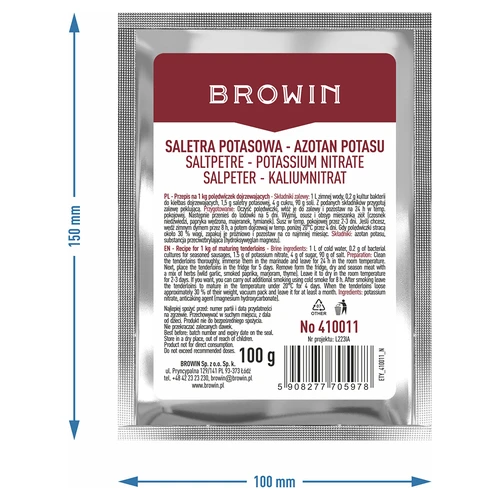 Kalijeva salitra za pekljanje mesa, 100 g - 6