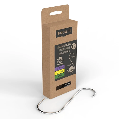 Kavlji za prekajevanje – S, rezani pod 45°, 3 mm x 150 mm, 5 kosov. - 2