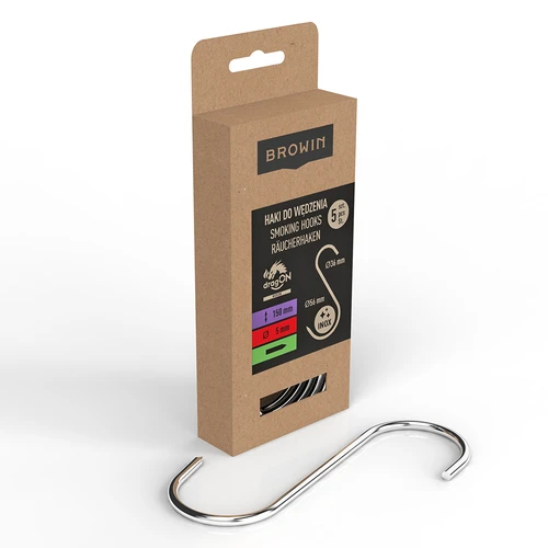 Kljuke za prekajanje – S, naostrene, 5 mm x 150 mm, 5 kos. - 2