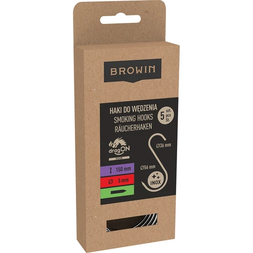 Kljuke za prekajanje – S, naostrene, 5 mm x 150 mm, 5 kos. - 3