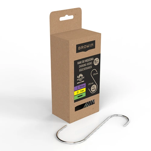 Kljuke za prekajevanje - S, naostrene 3 mm x 150 mm, 15 kos. - 2