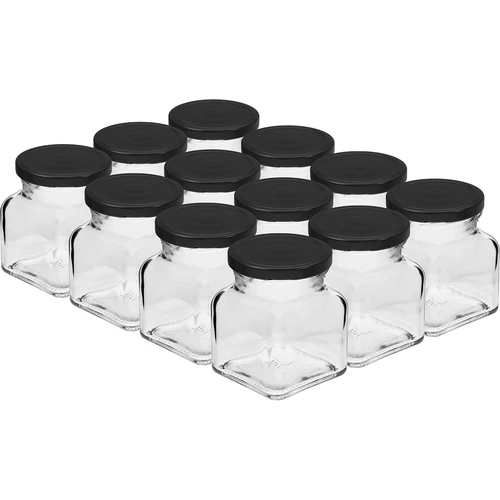 Komplet 12 x kozarec 120 ml + 30 etiket za označevanje začimb - 2