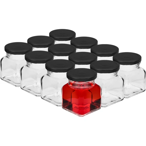 Komplet 12 x kozarec 120 ml + 30 etiket za označevanje začimb - 3