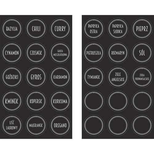 Komplet 12 x kozarec 120 ml + 30 etiket za označevanje začimb - 5