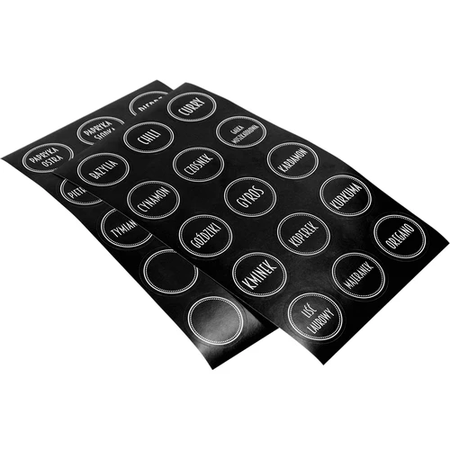 Komplet 12 x kozarec 120 ml + 30 etiket za označevanje začimb - 6