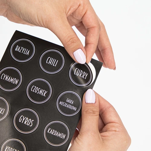 Komplet 12 x kozarec 120 ml + 30 etiket za označevanje začimb - 11