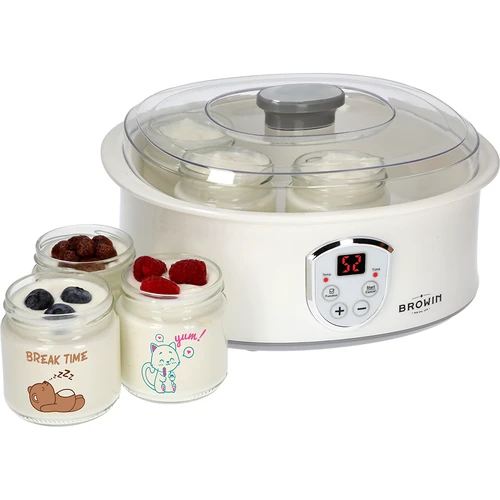 Komplet: aparat za pripravo jogurta in kozarci za otroke