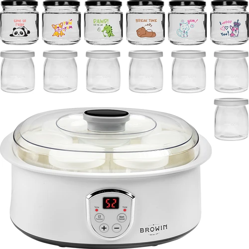 Komplet: aparat za pripravo jogurta in kozarci za otroke - 2