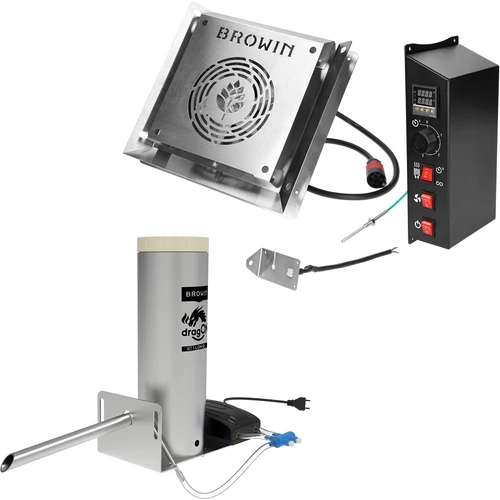 Komplet dragON za dimnico - električni moduli z digitalnim krmilnikom in generatorjem dima JET 1 LONG  - 1 