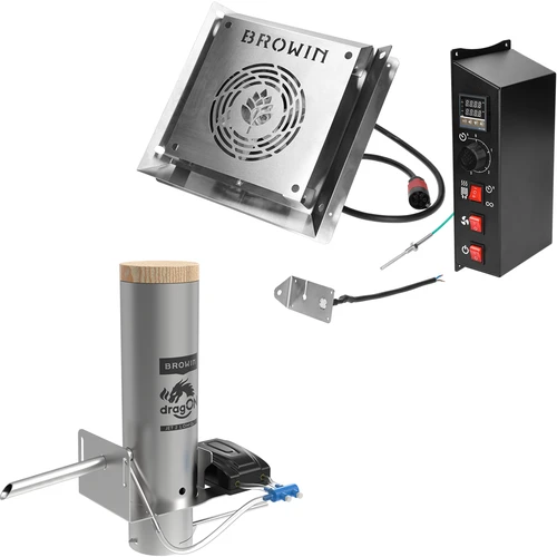 Komplet dragON za prekajevalnico - električni moduli z digitalnim krmilnikom in generator dima JET 2 LONG