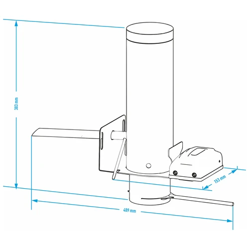 Komplet dragON za prekajevalnik – moduli IQ z Wi‑Fi in generator dima JET 2 LONG s pepelnikom - 11