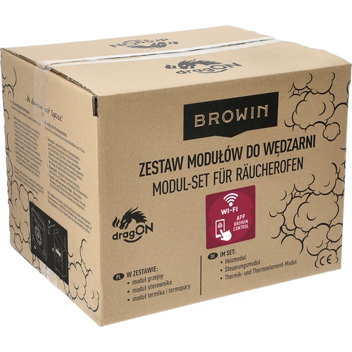 Komplet električnih modulov s krmilnikom Wi-Fi– dragON IQ 1,5kW, za vrtne prekajevalnice - 11