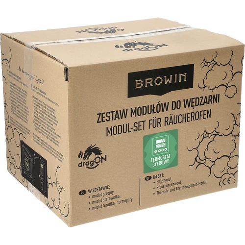 Komplet električnih modulov z digitalnim krmilnikom - dragON 1,5 kW, za vrtne prekajevalnice - 9