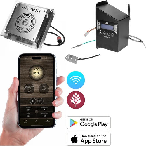 Komplet električnih modulov z Wi‑Fi krmilnikom – dragON IQ 1,5 kW, za vrtne prekajevalnice