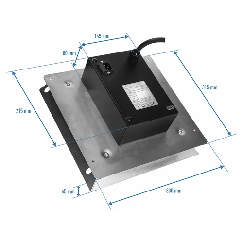 Komplet električnih modulov z Wi‑Fi krmilnikom – dragON IQ 1,5 kW, za vrtne prekajevalnice - 6