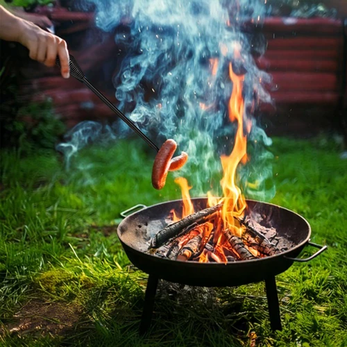 Komplet kurišče fi 58 cm in poker-držalo za kotliček ali pokrov litoželeznega lonca - 10