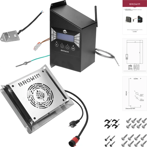 Komplet modulov s krmilnikom Wi‑Fi - dragON IQ 2,7 kW, za vrtne dimnice - 2