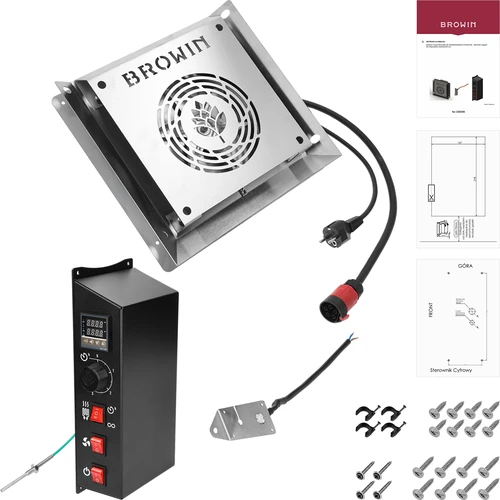 Komplet modulov z digitalnim termostatom - dragON 2,7 kW, za vrtne prekajevalnice - 2